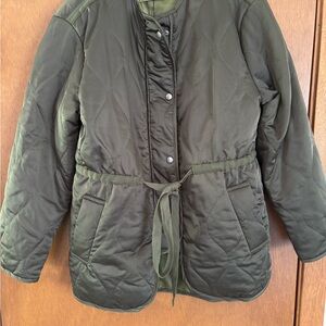 Oat New York Olive Quilted Women's Jacket